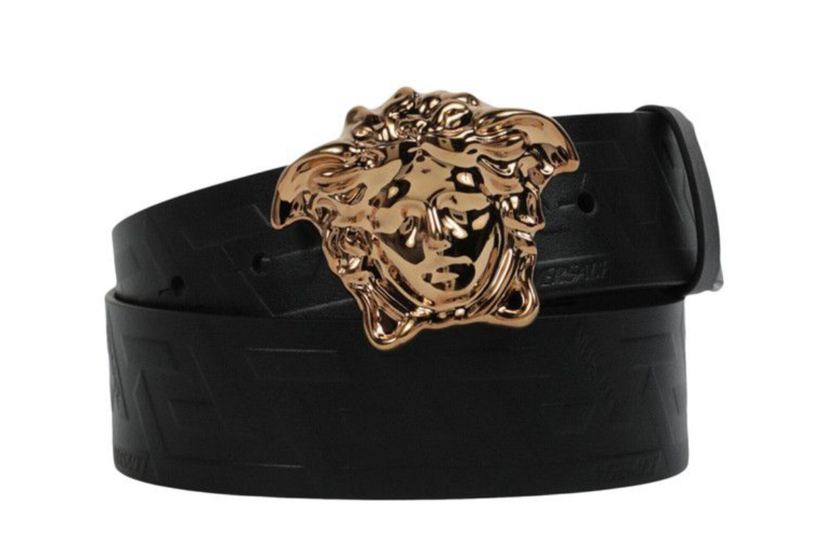 Versace La Medusa Greca Leather
Belt 'Black/Gold'