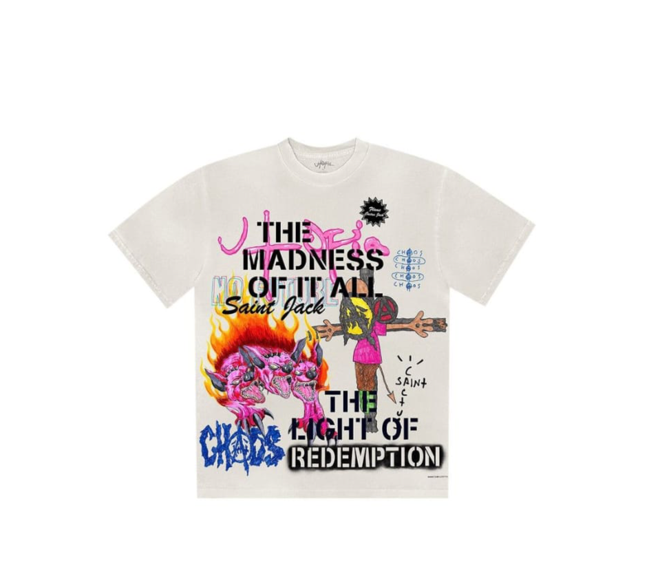 Cactus Jack by Travis Scott Utopia x Saint Michael 3A Tee
'Off White'