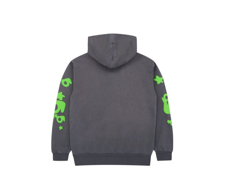 2023 Sp5der Beluga Hoodie 'Slate Grey/Green'