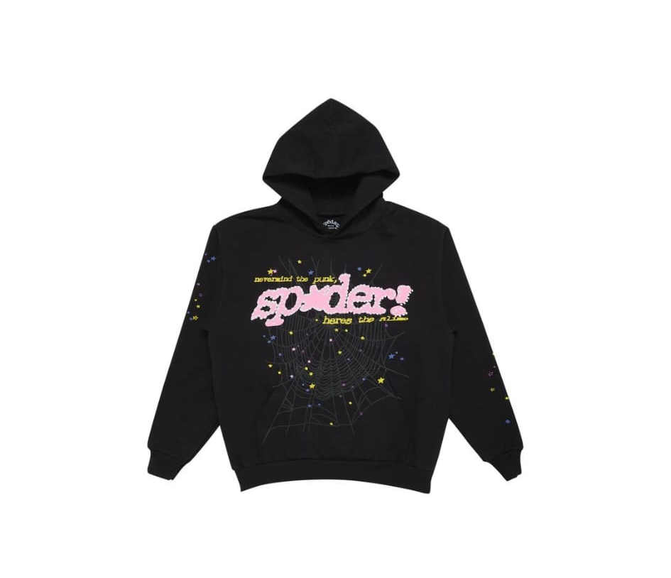 2023 Sp5der P*nk V2 Hoodie 'Black'
