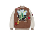 Air Jordan x Travis Scott Varsity Jacket 'Antique Brown'
