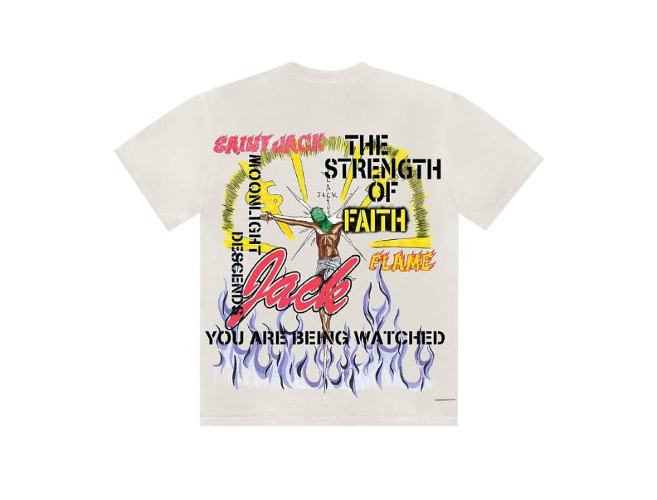 Cactus Jack by Travis Scott Utopia x Saint Michael 3A Tee
'Off White'
