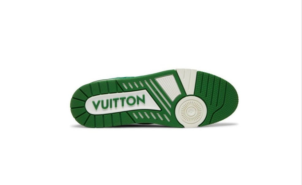 Louis Vuitton Trainer 'Green Monogram Denim'