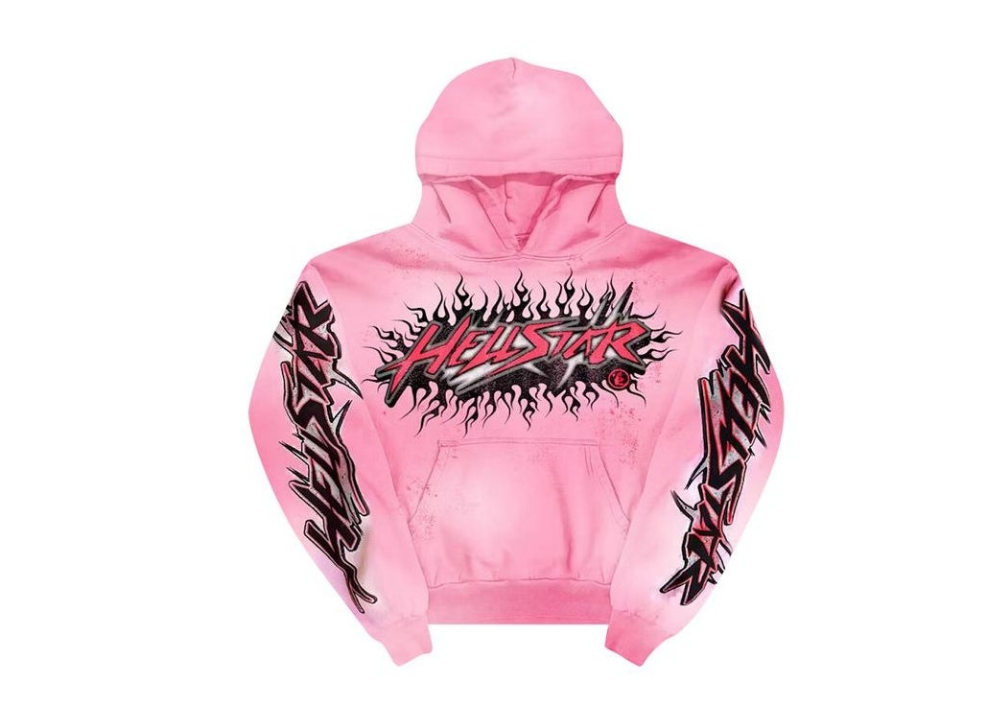 Hellstar Brainwashed Without Brain Hoodie PPink'