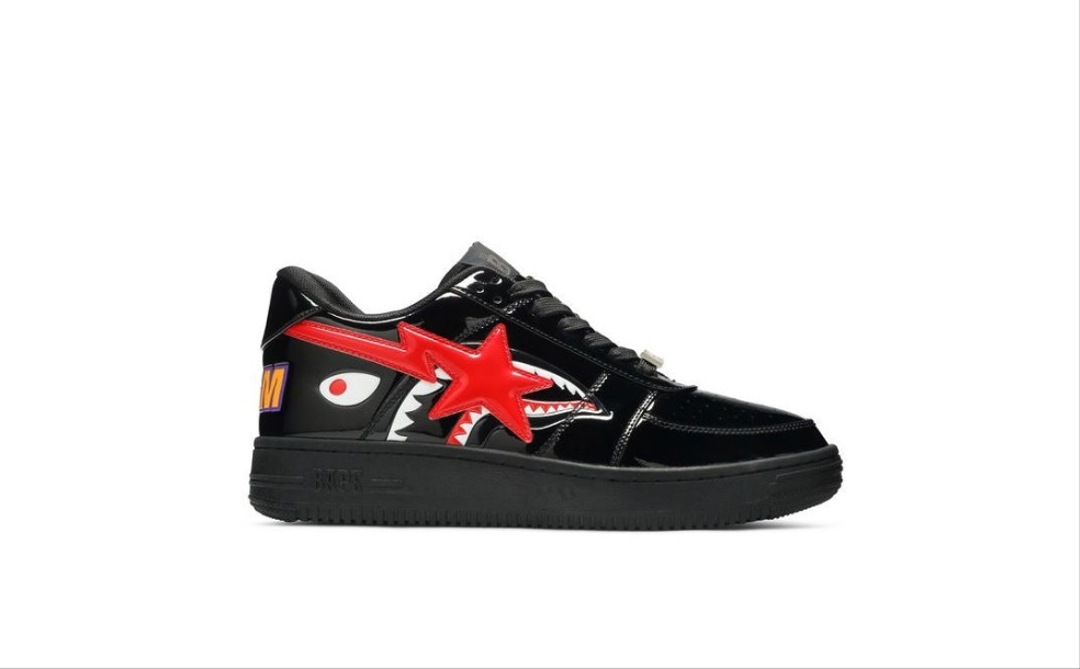 Bapesta Low M2 'SharkFace-Black'