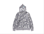 BAPE City Camo SharkFullZip Hoodie 'Grey'