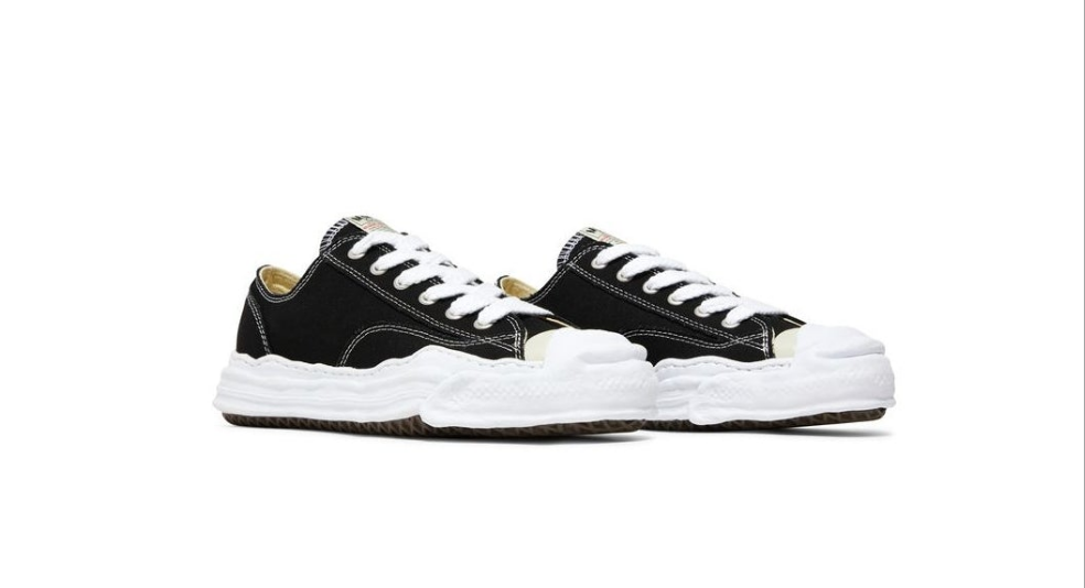 2022 Maison Mihara Yasuhiro HankOG Sole Canvas Low 'BlackWhite'