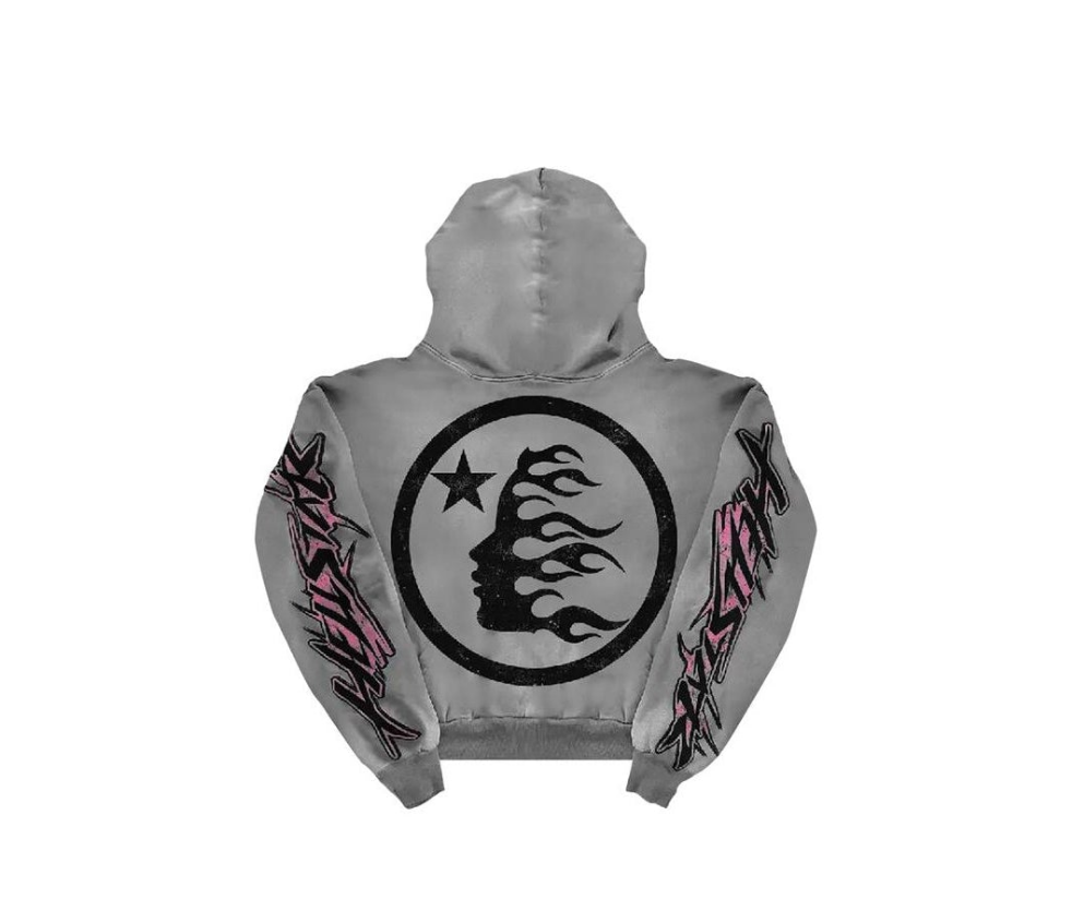 Hellstar Future Flame Hoodie 'Grey'