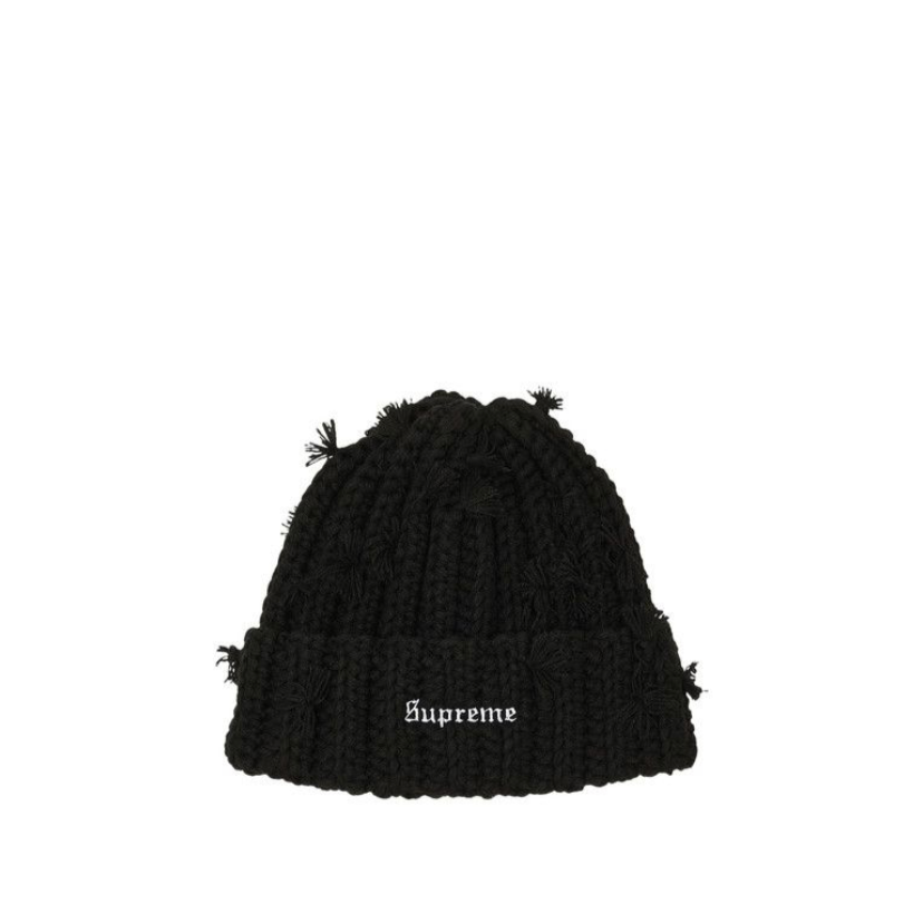 Supreme hand Tied Beanie Black